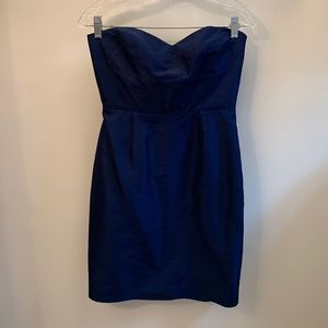 Strapless J.Crew dress, navy blue size 4